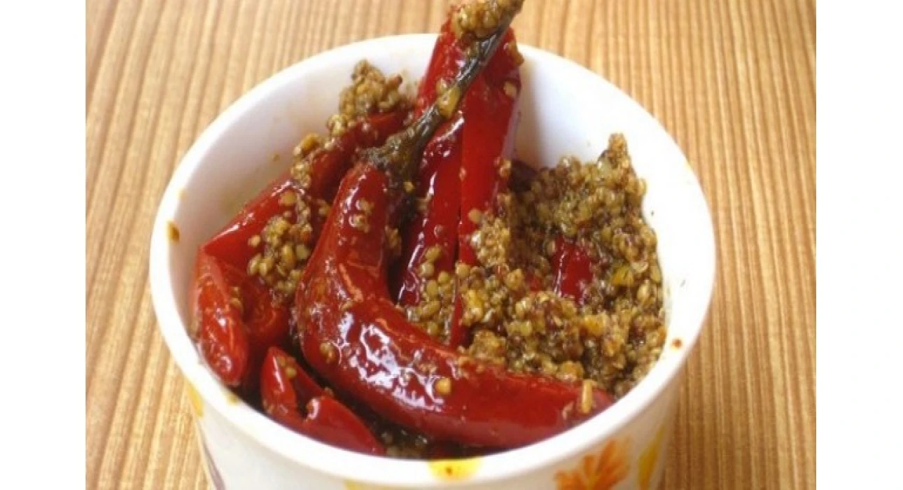 Easiest Stuffed Red Chilli Pickle Recipe Is Here